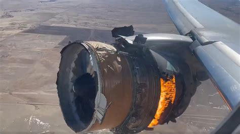 United Airlines Boeing 777 200 Rains Debris After Engine Failure