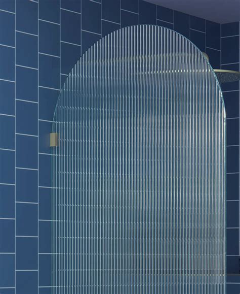 principlearc andre arched fluted shower screen the build by temple and webster