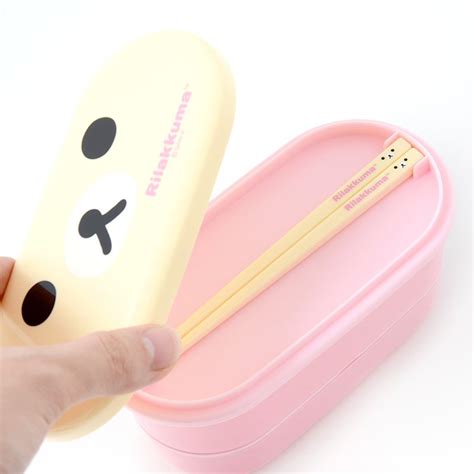 Rilakkuma Two Tier Lunch Box With Chopsticks Tokyo Otaku Mode Tom