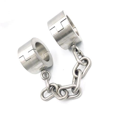 Heavy Duty Stainless Steel Ankle Cuffs 4cm6cm Height Sq1029 Smtaste