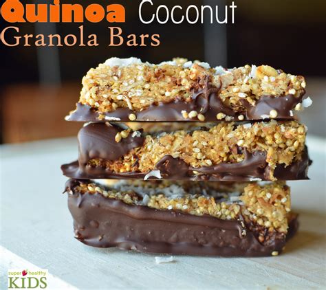 A selection of our best homemade muesli bars including recipes for healthy sugar free bars and a vegan coconut oil based recipe with chocolate. Delicious and Healthy Quinoa Coconut Granola Bars | Ready ...