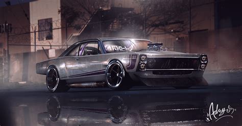 Muscle Car Graphical Art Hd Cars 4k Wallpapers Images