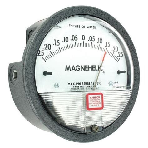 Dwyer Instruments 2300 0 Dwyer Magnehelic Pressure Gauge025in To 0 To