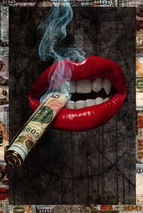 Rich Lips By Daveed Benito Poster 24 X 36