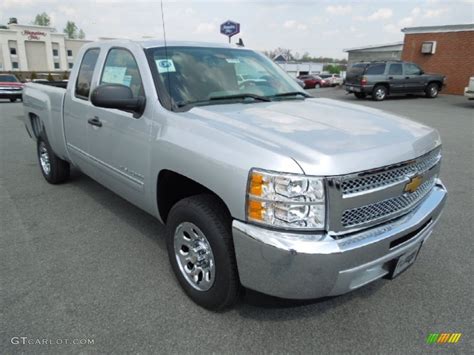 2012 Silver Ice Metallic Chevrolet Silverado 1500 Ls Extended Cab