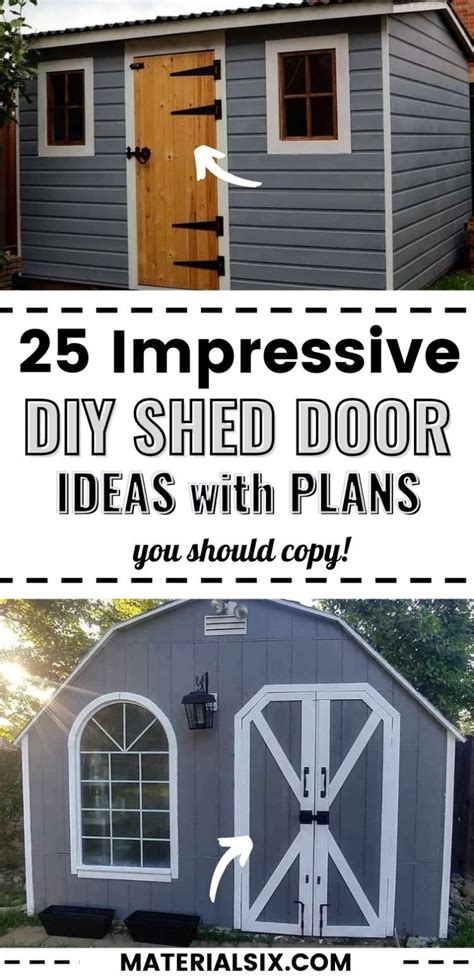 25 Creative Diy Shed Door Ideas Photos Free Plans