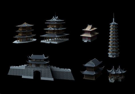 Ancient Chinese Architecture 01 3d Model Cgtrader