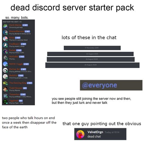 Dead Discord Server Starterpack Rstarterpacks