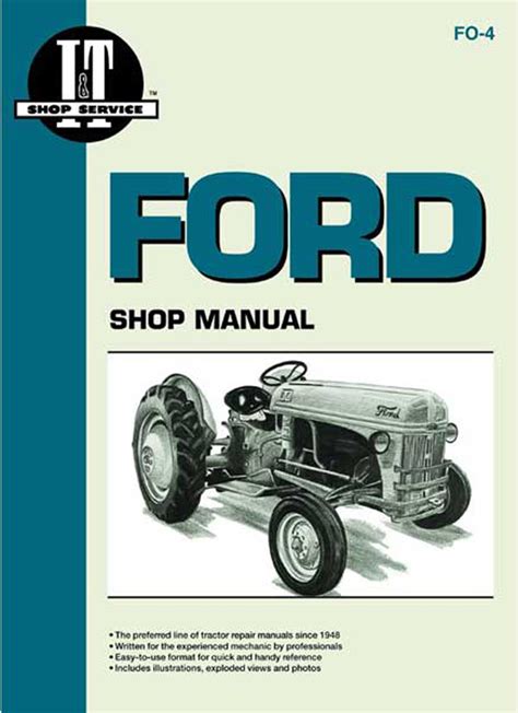 Fo4 I And T Shop Service Manual Ford N Tractor Parts Parts For Ford