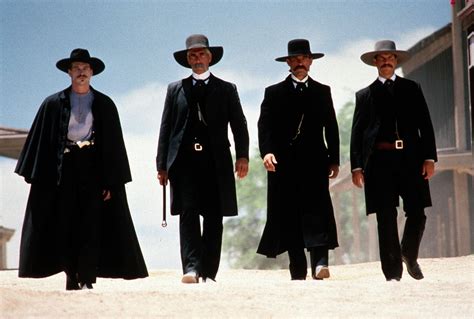 Wyatt earp (kurt russell) and his brothers, morgan (bill paxton) and virgil (sam elliott), have left their gunslinger ways behind them to settle down and start a business in the town of tombstone, ariz. 'Tombstone' an anti-western but a timeless guilty pleasure ...