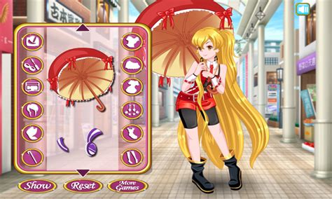 Fille Anime Habiller Et Maquillage Jeux De Filles Amazonfr Applis