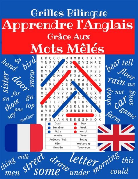 Buy Apprendre Langlais Grâce Aux Mots Mêlés Grilles Bilingue Mot