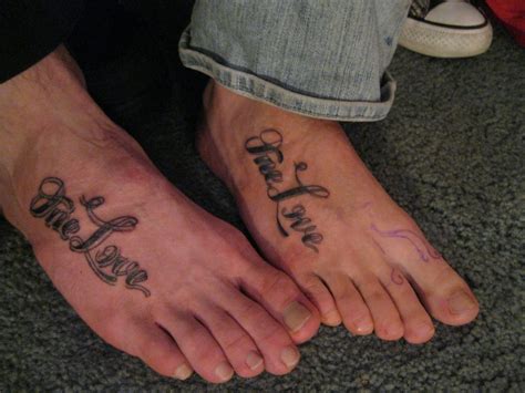 Foot Tattoos One Love