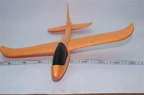 Gleitflieger Orange Wurfgleiter Xxl Styroporflieger 50cm Flieger