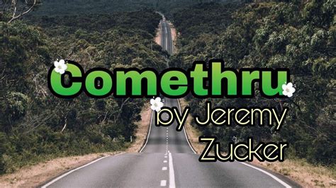 French translation of comethru by jeremy zucker. Comethru Jeremy Zucker song lyrics - YouTube