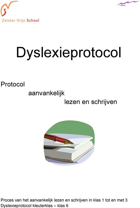 Dyslexieprotocol Protocol Aanvankelijk Lezen En Schrijven Pdf Gratis