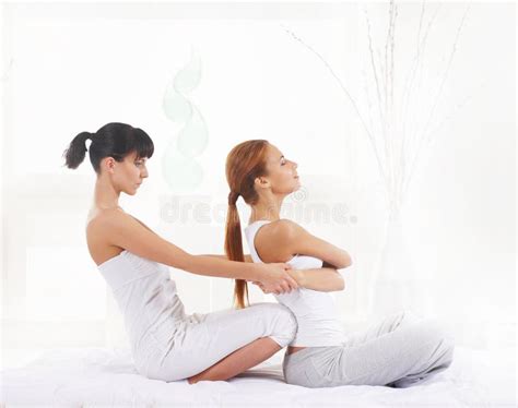 Woman On A Thai Massage On A Spa Background Stock Image Image Of