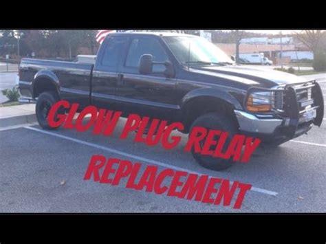 Recently had issue with truck not starting in cold temps. F-350 7.3 Glow Plug Relay Replacement - YouTube