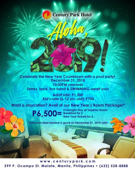 Celebrate The New Year With A Pool Party At Century Park Hotel