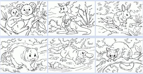 Australian Animal Coloring Book Coloring Pages 4 U