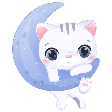 Watercolor Cats Vector Png Images Cute Cat In Watercolor Illustration