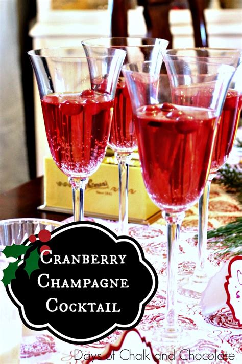 All of these activities and crafts! Holiday Drink: Cranberry Champagne Cocktail | Days of Chalk and Chocolate