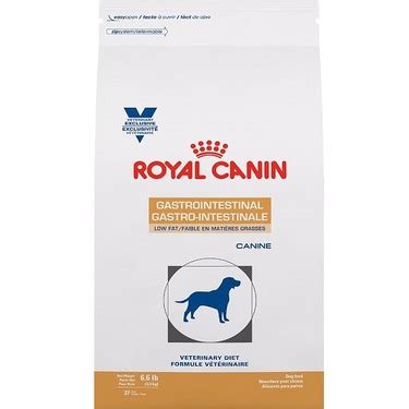 Royal canin canine gastrointestinal low fat dry dog food has 242 calories per cup. Royal Canin Gastrointestinal Low Fat dry dog food reviews ...
