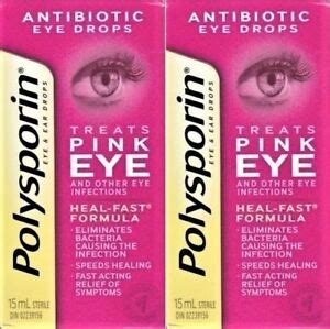 Autologous serum eye drops versus artificial tear drops for dry eye disease: NEW Polysporin Antibiotic Eye Drops Treats Pink Eye 2x15 ...