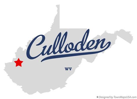 Map Of Culloden Wv West Virginia