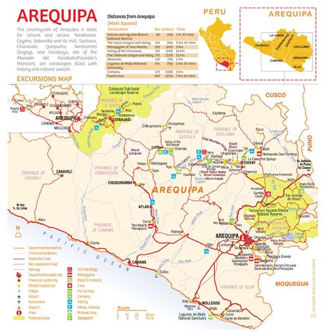 Mapa Arequipa En By Visit Peru Issuu