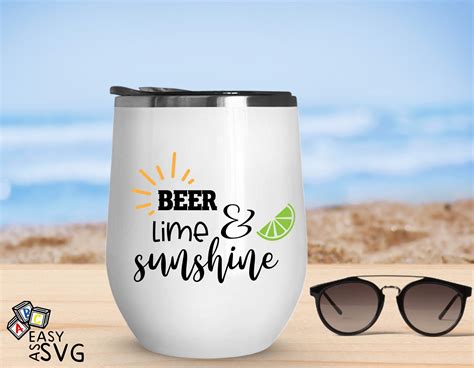 Beer Lime Sunshine SVG Summer Party SVG Cute Drinking SVG Etsy Canada