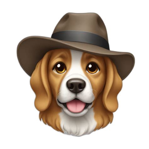 Dog With Huge Hat Ai Emoji Generator