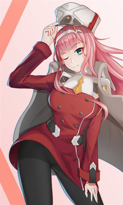 Zero two from anime : 1280x2120 Darling In The Franxx Japenese Animated Series ...
