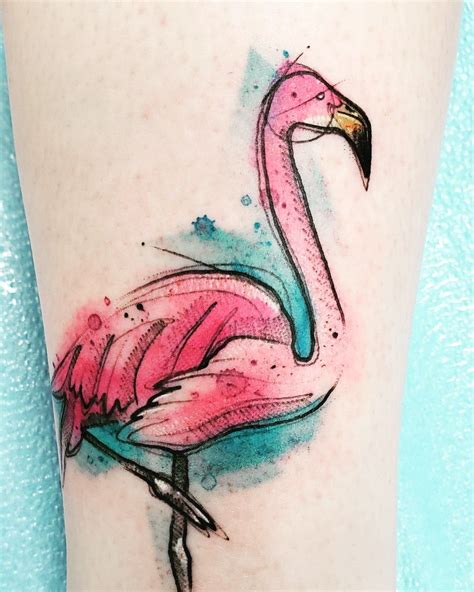 My Watercolor Flamingo Tattoo I Love Him Flamingo Tattoo Body Art Tattoos Ink Tattoo