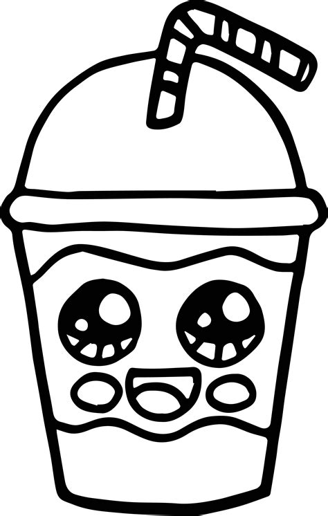 Coloring Milk Shake Coloring Pages
