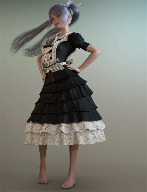 dforce princess dress for genesis 8 female s daz 3d models 3d cg model outfits princess