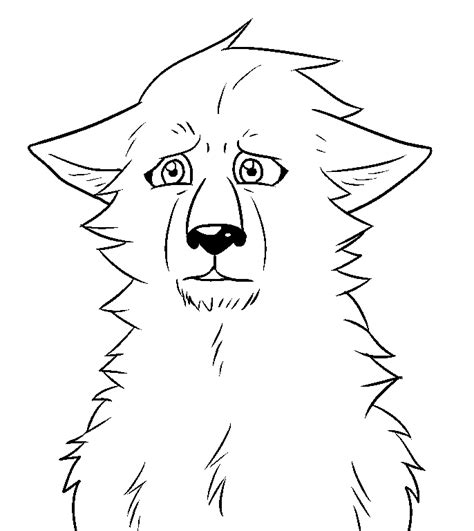 Free Sad Wolf Lineart By The Crow Faced Wolf On Deviantart