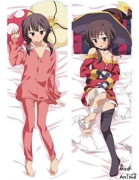 japanese anime konosuba megumin sexy girl waifu dakimakura pillow cover case hugging body otaku