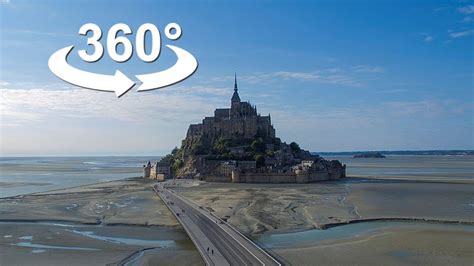 Low Tide Le Mont Saint Michel Vr 360 Video Youtube