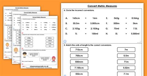 Convert Metric Measures Homework Extension Year 6 Converting Units