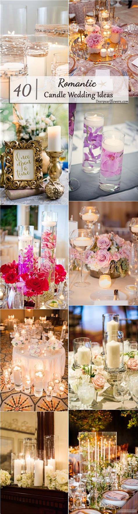 40 Chic Romantic Candle Wedding Centerpieces On A Budget Deer Pearl