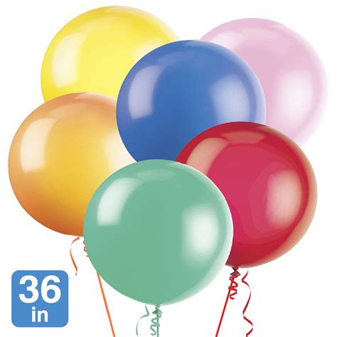 Premium Assorted Latex 36 Balloons 6