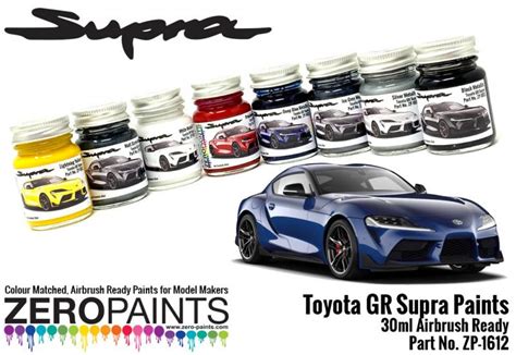 Toyota Gr Supra Deep Blue Paint 30ml Zp 1612 Zero Paints