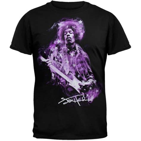 Jimi Hendrix Purple Haze Stars T Shirt