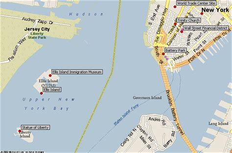 New York Islands Map Map Of The World