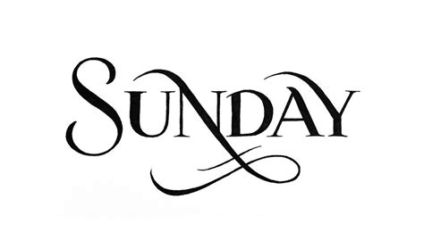 Sunday Letters Lettering Handlettering Typography Dailytype