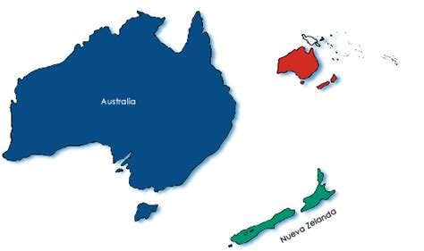 Ocean A Australia Y Nueva Zelanda Nueva Zelanda Australia Zelanda
