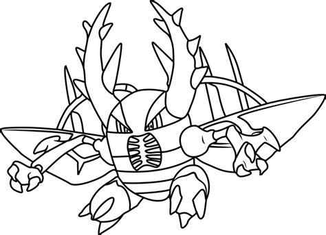 Mega Pinsir Pokemon Coloring Page Free Printable Coloring Pages For Kids
