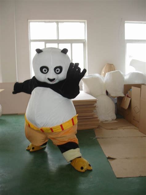 Adult Size Kungfu Panda Mascot Costume Kung Fu Panda Mascot Costume
