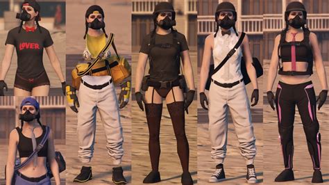Gta 5 Online 6 Cute Female Outfit Components Rngtryhard Transfer